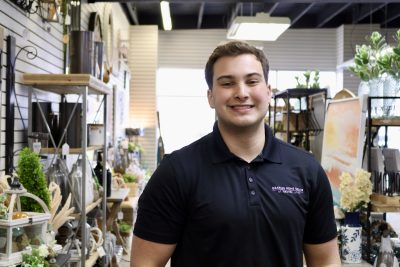 22-year old Ethan Toone is the owner of Graples Home Decor, a new store that offers affordable prices on home items, St. George, Utah, Jan. 23, 2024 | Photo by Jessi Bang, St. George News