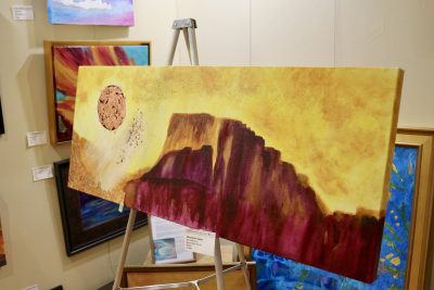 Artwork by Mary Manning is on display in a private art gallery room inside the Arrowhead Gallery in St. George, Utah, Feb. 28, 2024 | Photo by Jessi Bang, St. George News