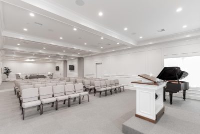 The indoor chapel at the McArthur Funeral Home and Cremation Center can seat up to 170 people, St. George, Utah, date unspecified | Photo courtesy of Angie McArthur, St. George News