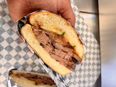A barbecue sandwich by Joe Solomon is ready to eat, location and date unspecified | Photo courtesy of Joe Solomon, St. George News